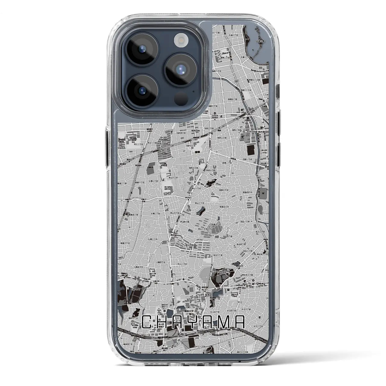 【茶山（福岡県）】地図柄iPhoneケース（MagSafeタイプ）