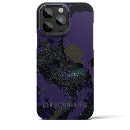 【シャウエン（モロッコ）】地図柄iPhoneケース（バックカバータイプ）