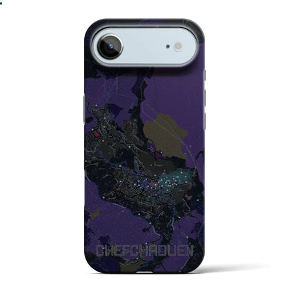 【シャウエン（モロッコ）】地図柄iPhoneケース（バックカバータイプ）