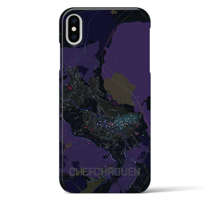 【シャウエン（モロッコ）】地図柄iPhoneケース（バックカバータイプ）