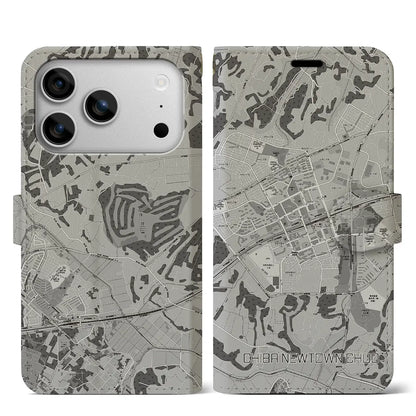 【千葉ニュータウン中央（千葉県）】地図柄iPhoneケース（手帳タイプ）