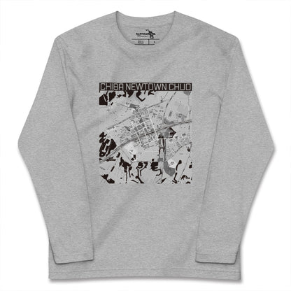 【千葉ニュータウン中央（千葉県）】地図柄ロングスリーブTシャツ