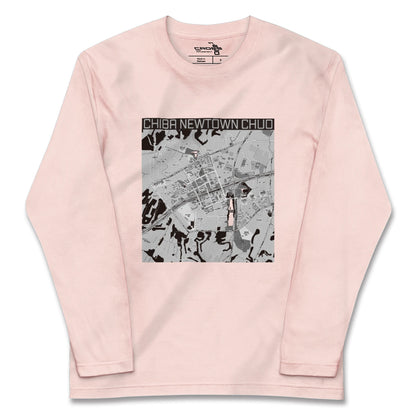 【千葉ニュータウン中央（千葉県）】地図柄ロングスリーブTシャツ