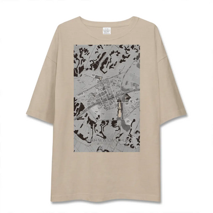 【千葉ニュータウン中央（千葉県）】地図柄ビッグシルエットTシャツ