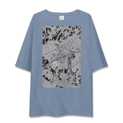 【千葉ニュータウン中央（千葉県）】地図柄ビッグシルエットTシャツ