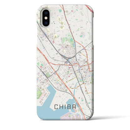 【千葉（千葉県）】地図柄iPhoneケース（バックカバータイプ）