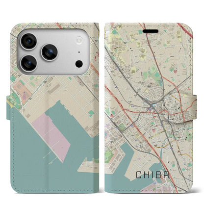 【千葉（千葉県）】地図柄iPhoneケース（手帳タイプ）