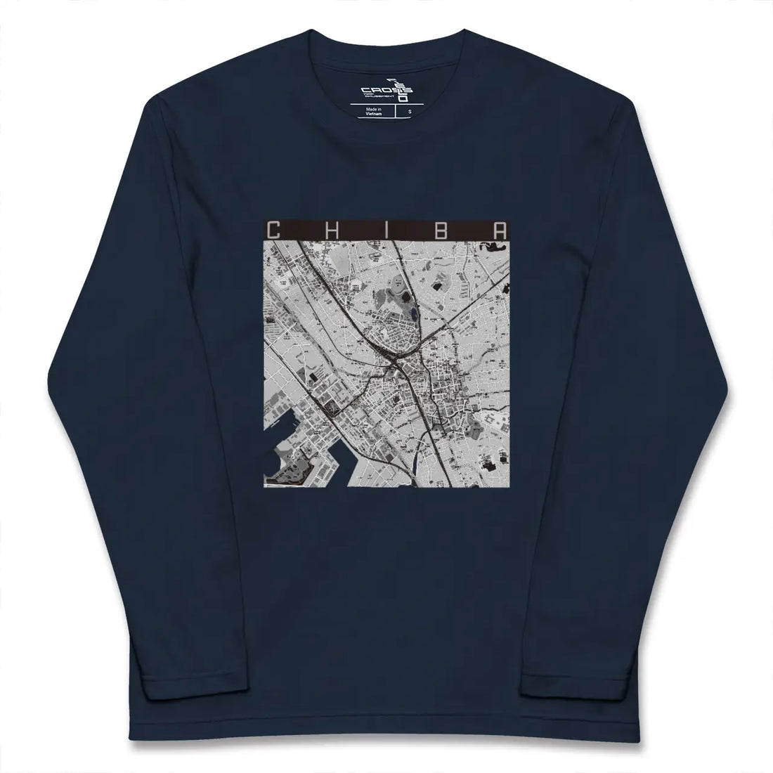【千葉（千葉県）】地図柄ロングスリーブTシャツ