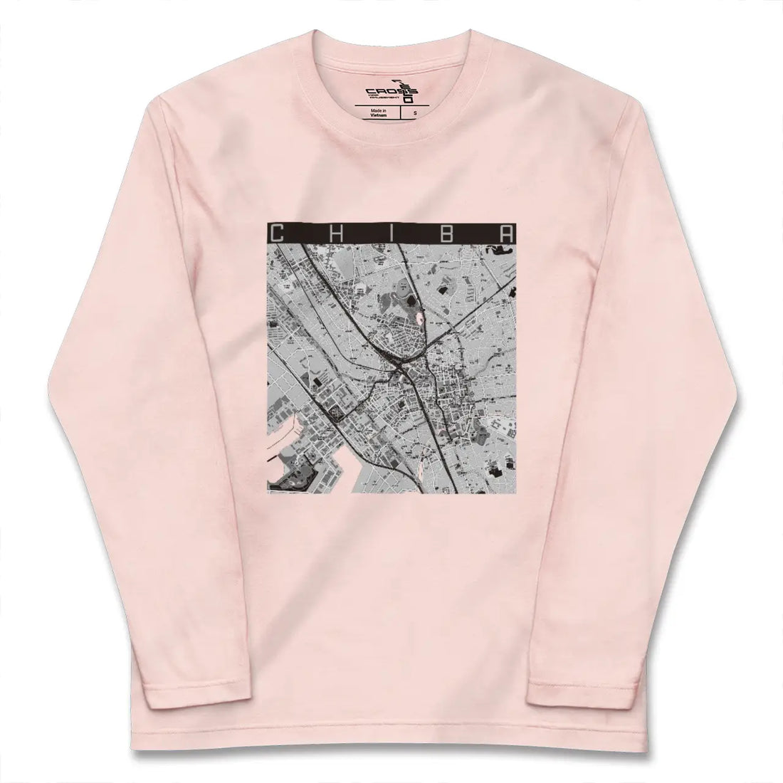 【千葉（千葉県）】地図柄ロングスリーブTシャツ