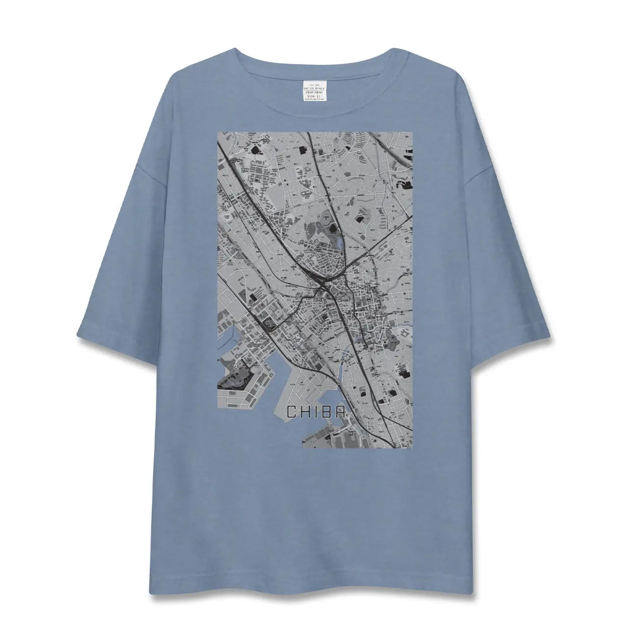 【千葉（千葉県）】地図柄ビッグシルエットTシャツ
