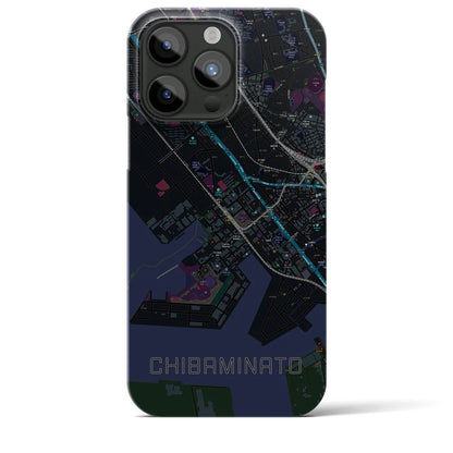 【千葉みなと（千葉県）】地図柄iPhoneケース（バックカバータイプ）