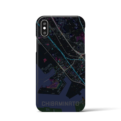 【千葉みなと（千葉県）】地図柄iPhoneケース（バックカバータイプ）