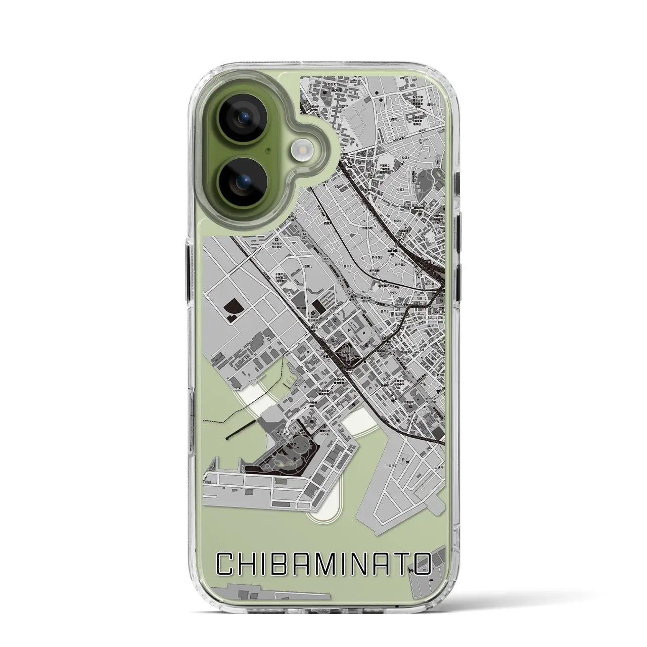 【千葉みなと（千葉県）】地図柄iPhoneケース（MagSafeタイプ）