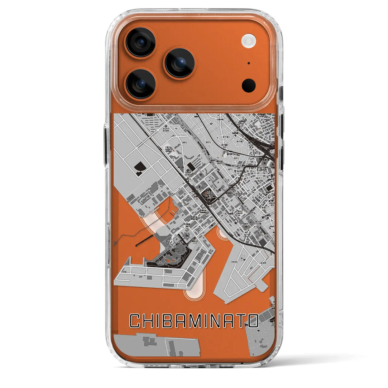 【千葉みなと（千葉県）】地図柄iPhoneケース（MagSafeタイプ）