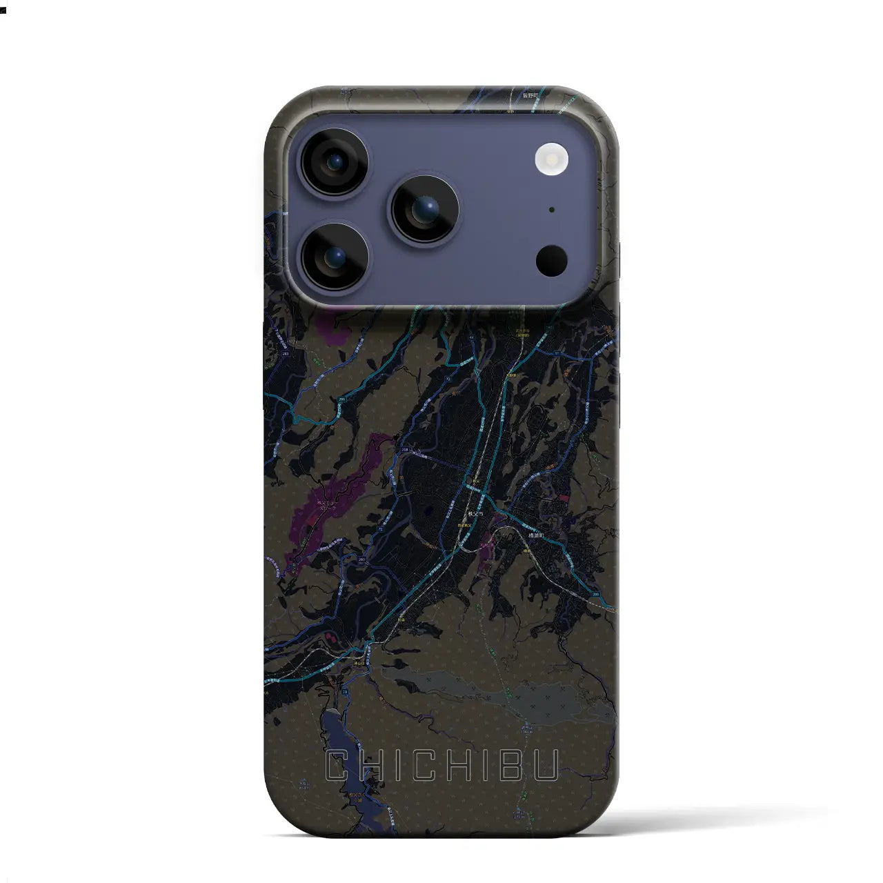 【秩父（埼玉県）】地図柄iPhoneケース（バックカバータイプ）