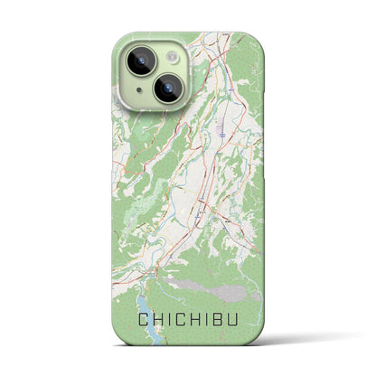 【秩父（埼玉県）】地図柄iPhoneケース（バックカバータイプ）
