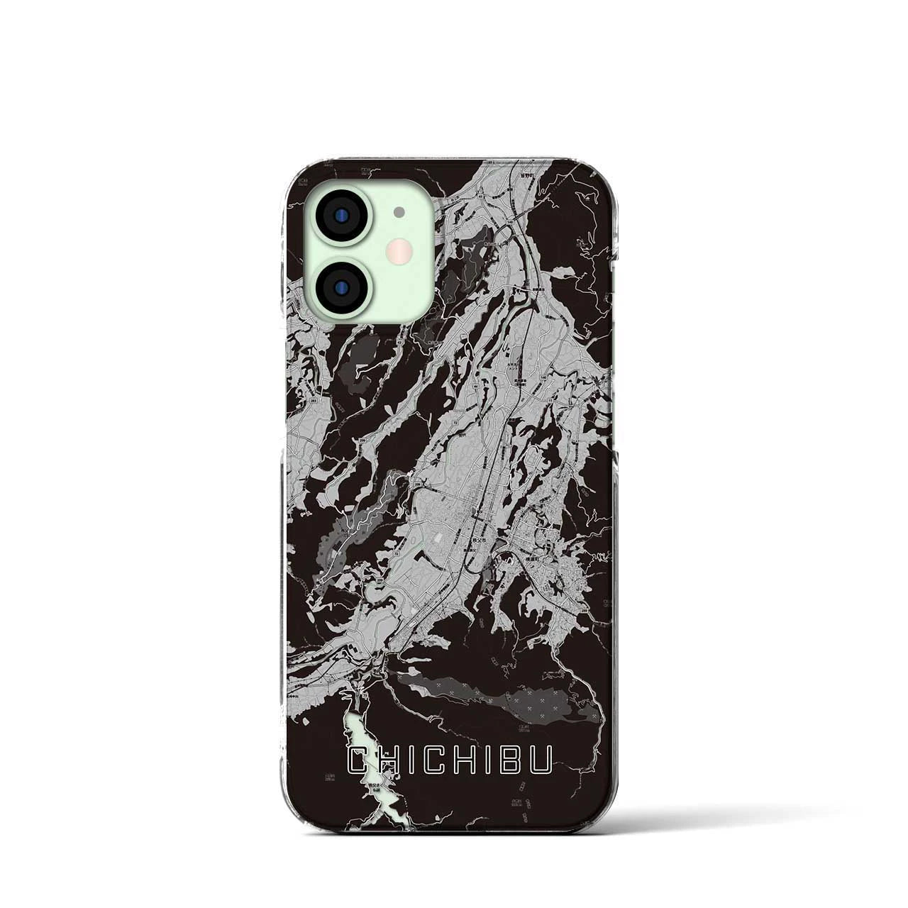 【秩父（埼玉県）】地図柄iPhoneケース（クリアタイプ）