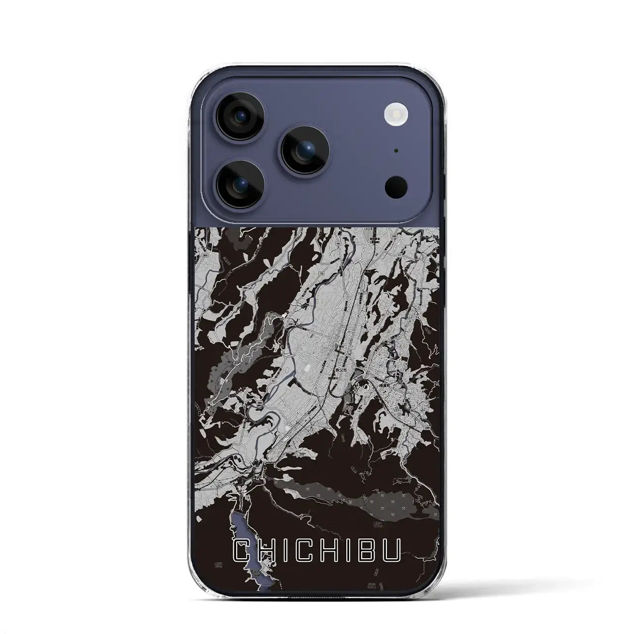 【秩父（埼玉県）】地図柄iPhoneケース（クリアタイプ）