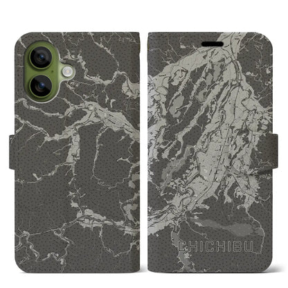 【秩父（埼玉県）】地図柄iPhoneケース（手帳タイプ）