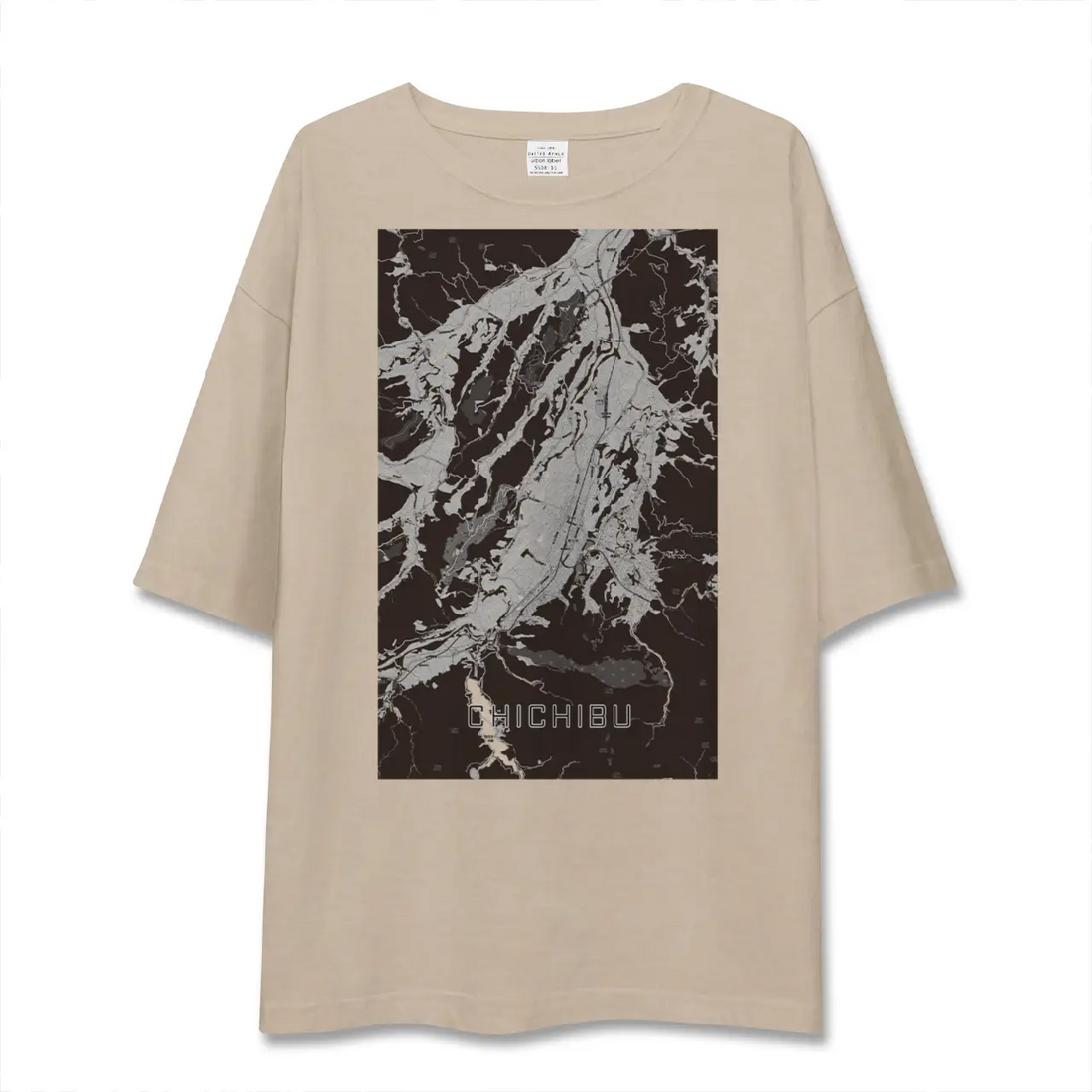 【秩父（埼玉県）】地図柄ビッグシルエットTシャツ