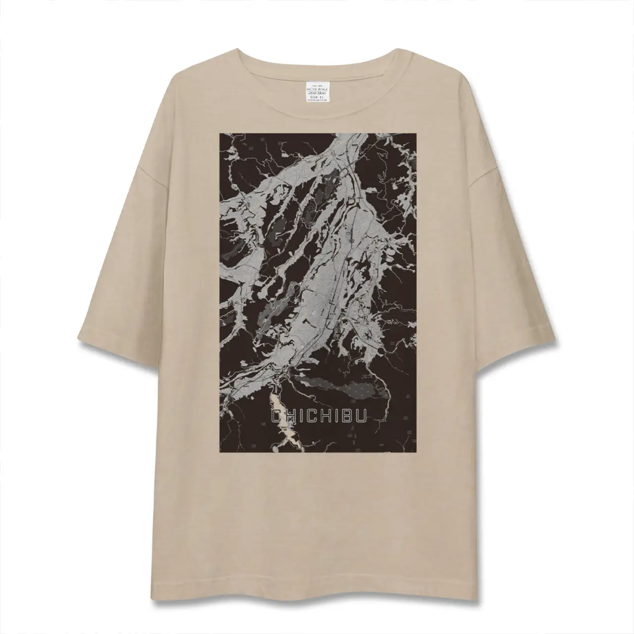 【秩父（埼玉県）】地図柄ビッグシルエットTシャツ