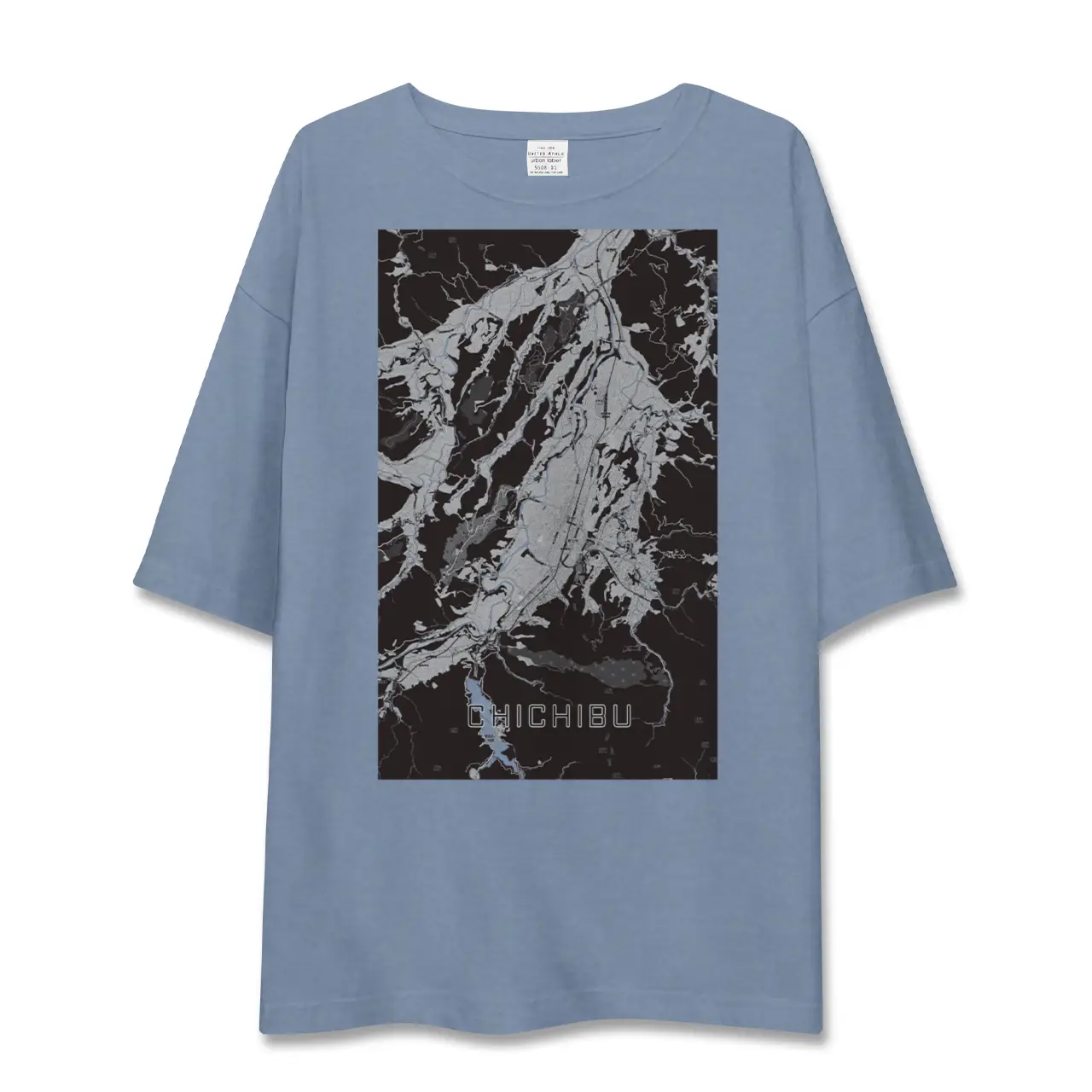 【秩父（埼玉県）】地図柄ビッグシルエットTシャツ