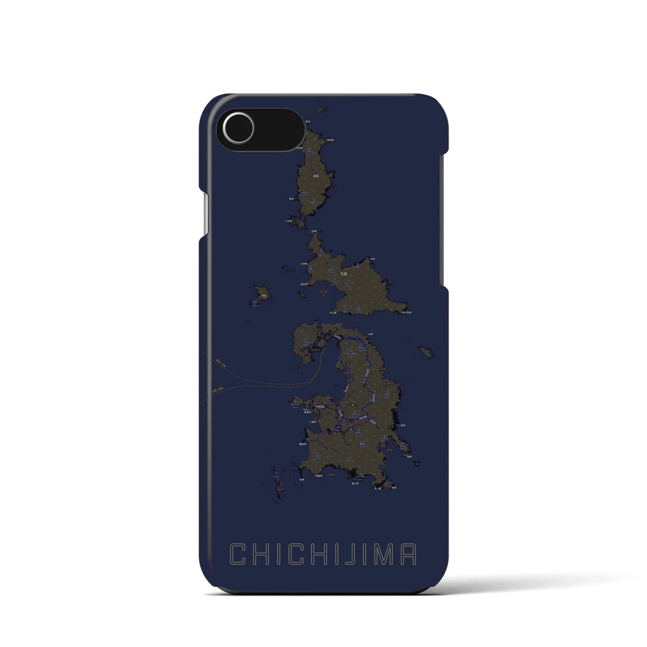 【父島（東京都）】地図柄iPhoneケース（バックカバータイプ）