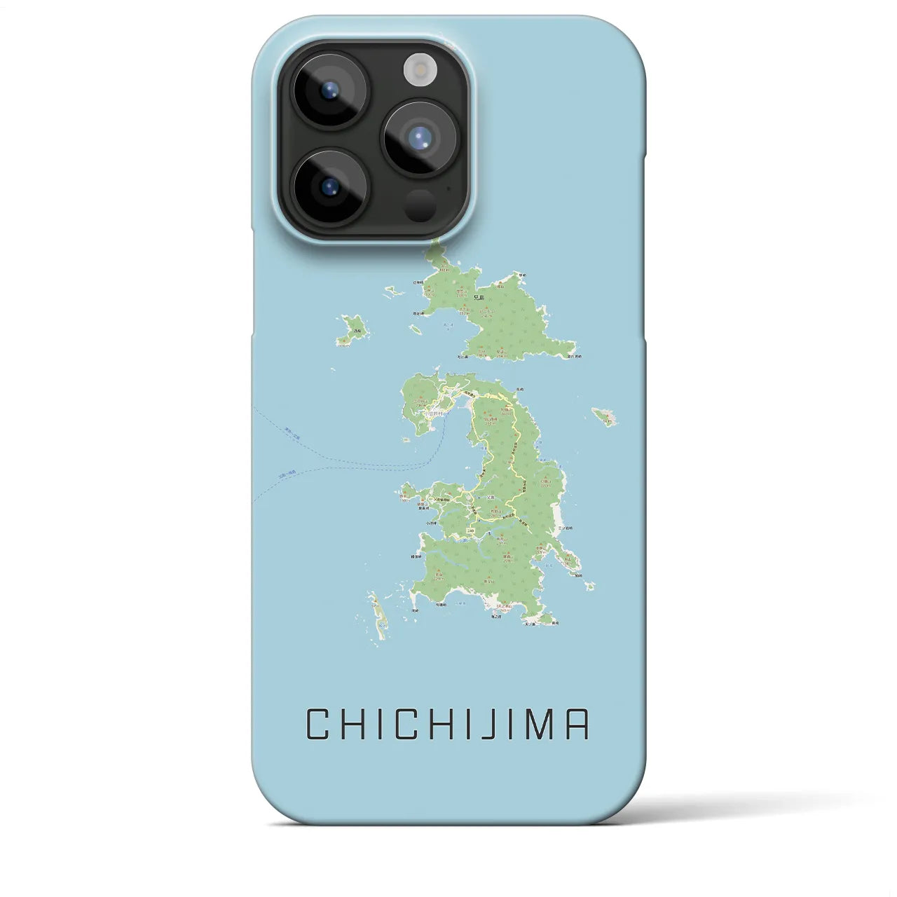 【父島（東京都）】地図柄iPhoneケース（バックカバータイプ）