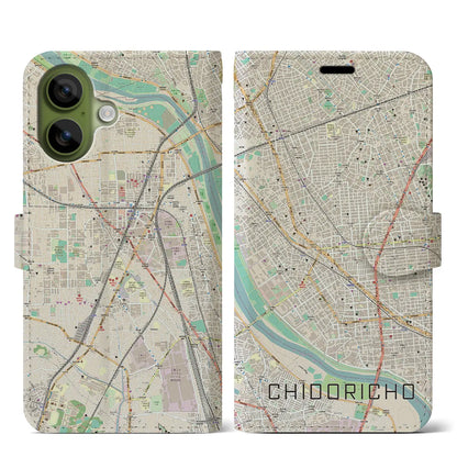 【千鳥町（東京都）】地図柄iPhoneケース（手帳タイプ）