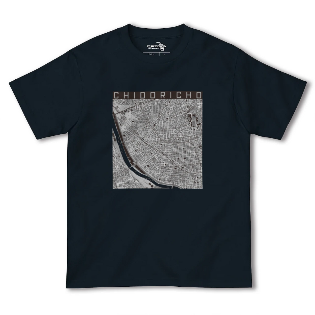 【千鳥町(東京都)】地図柄ヘビーウェイトTシャツ