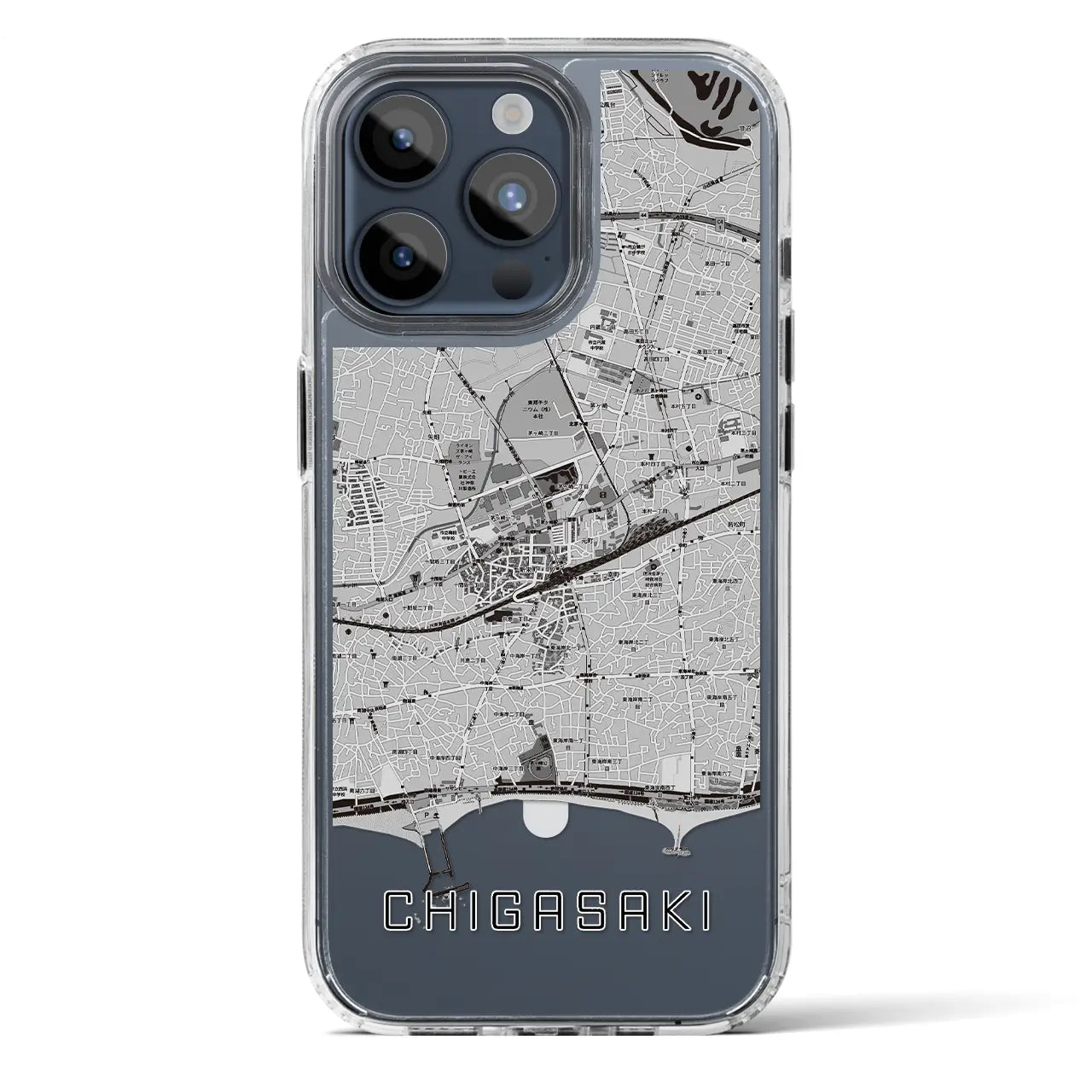 【茅ヶ崎2（神奈川県）】地図柄iPhoneケース（MagSafeタイプ）