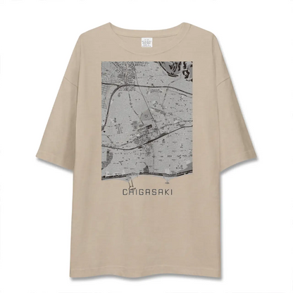 【茅ヶ崎2（神奈川県）】地図柄ビッグシルエットTシャツ