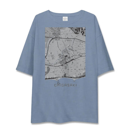 【茅ヶ崎2（神奈川県）】地図柄ビッグシルエットTシャツ