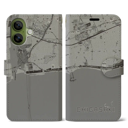 【茅ヶ崎（神奈川県）】地図柄iPhoneケース（手帳タイプ）