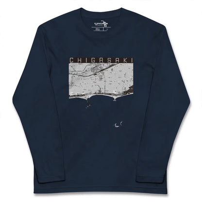 【茅ヶ崎（神奈川県）】地図柄ロングスリーブTシャツ