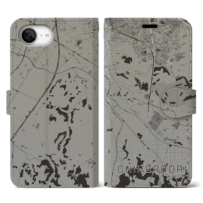 【ちはら台（千葉県）】地図柄iPhoneケース（手帳タイプ）