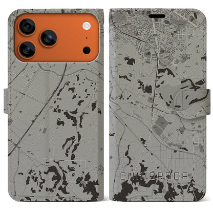 【ちはら台（千葉県）】地図柄iPhoneケース（手帳タイプ）