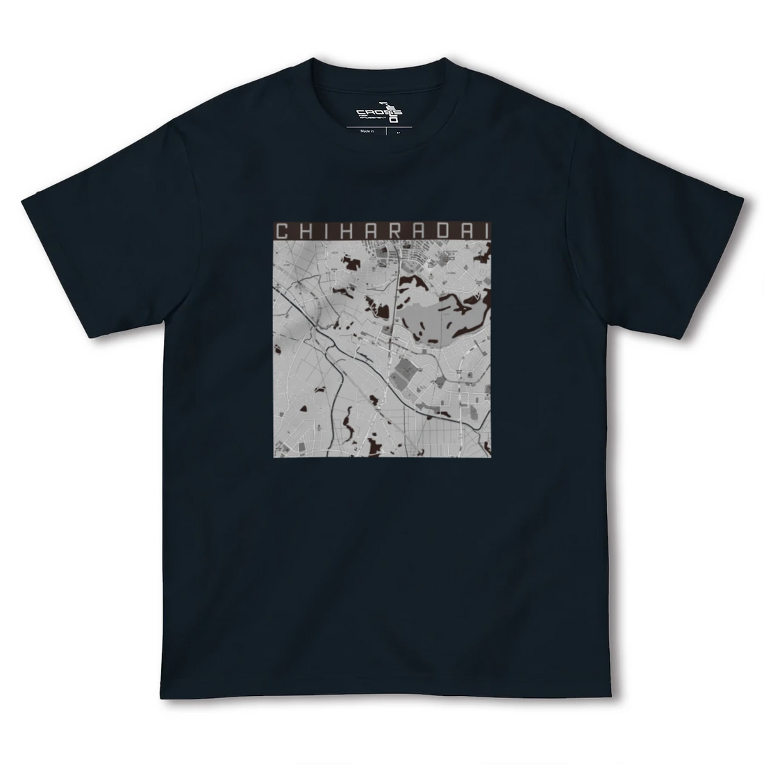 【ちはら台(千葉県)】地図柄ヘビーウェイトTシャツ