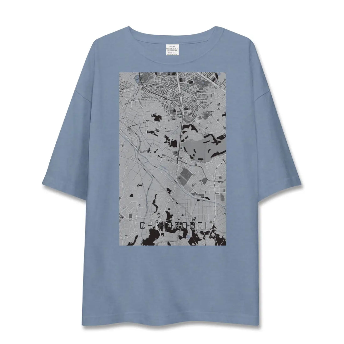 【ちはら台（千葉県）】地図柄ビッグシルエットTシャツ