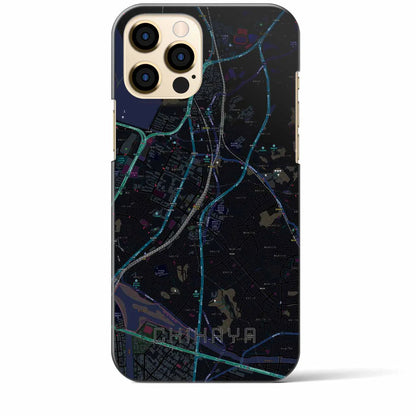 【千早（福岡県）】地図柄iPhoneケース（バックカバータイプ）