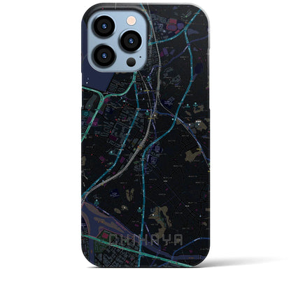 【千早（福岡県）】地図柄iPhoneケース（バックカバータイプ）