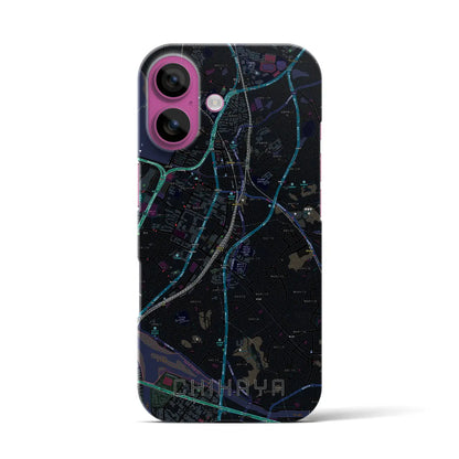 【千早（福岡県）】地図柄iPhoneケース（バックカバータイプ）