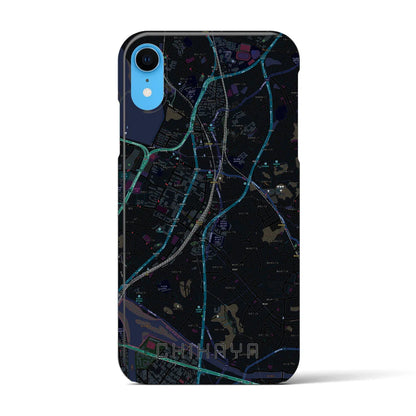 【千早（福岡県）】地図柄iPhoneケース（バックカバータイプ）