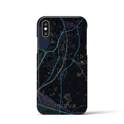 【千早（福岡県）】地図柄iPhoneケース（バックカバータイプ）