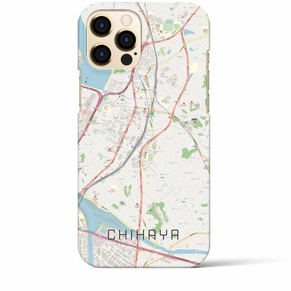 【千早（福岡県）】地図柄iPhoneケース（バックカバータイプ）