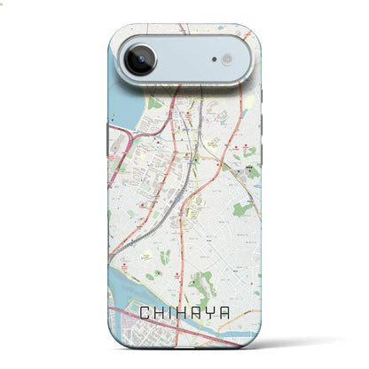 【千早（福岡県）】地図柄iPhoneケース（バックカバータイプ）