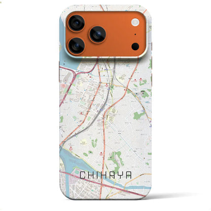 【千早（福岡県）】地図柄iPhoneケース（バックカバータイプ）