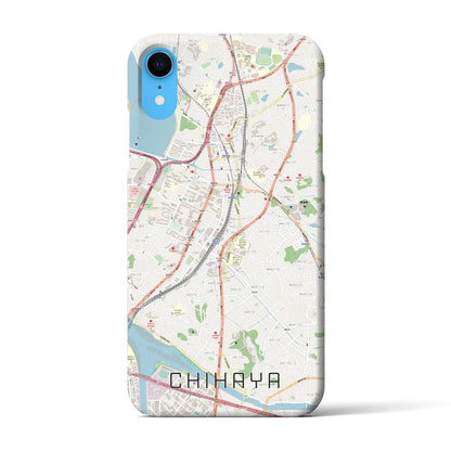 【千早（福岡県）】地図柄iPhoneケース（バックカバータイプ）