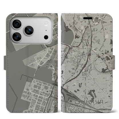 【千早（福岡県）】地図柄iPhoneケース（手帳タイプ）