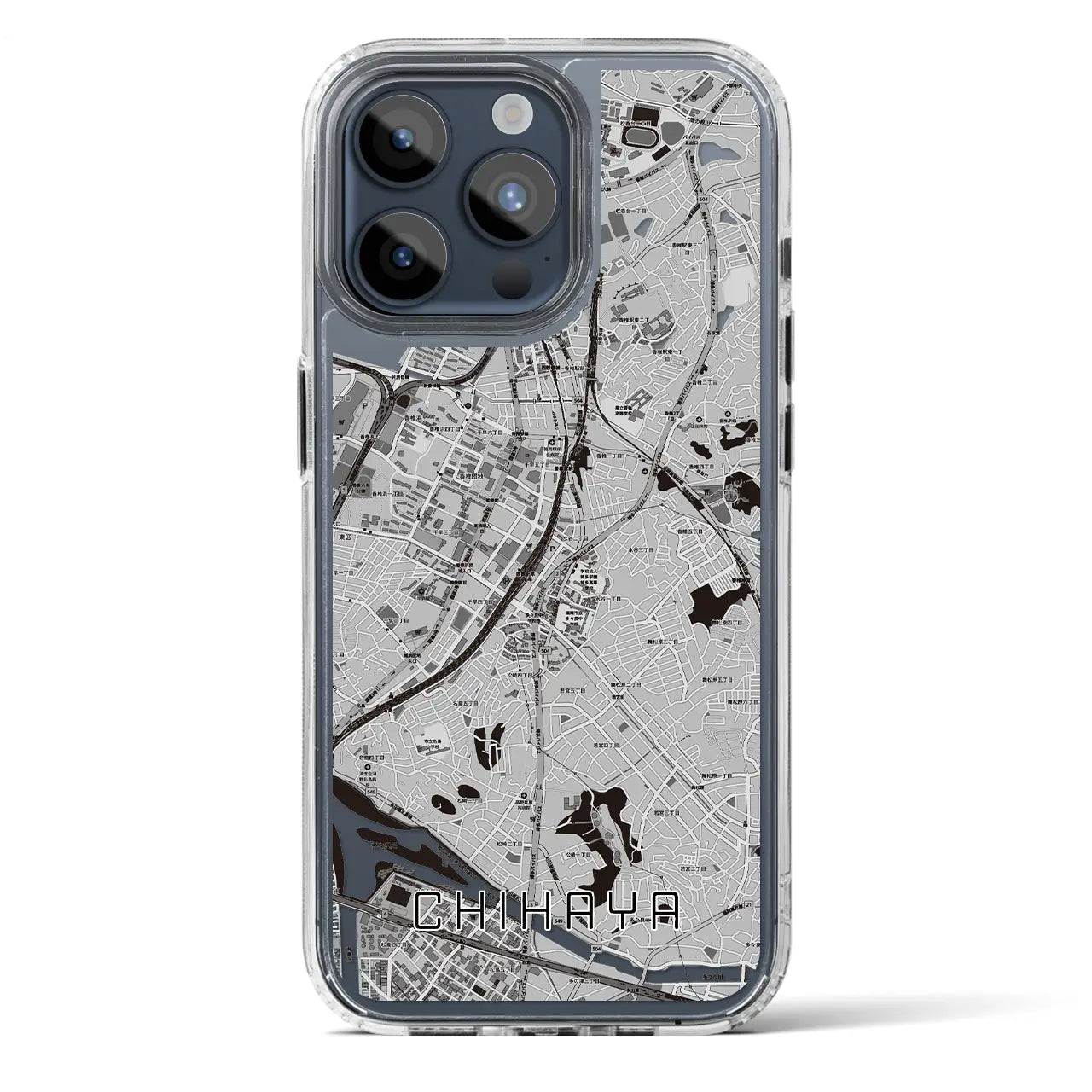 【千早（福岡県）】地図柄iPhoneケース（MagSafeタイプ）